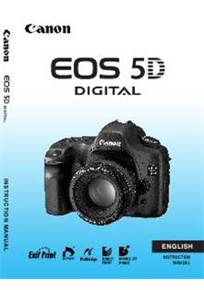 Canon EOS 5D manual. Camera Instructions.